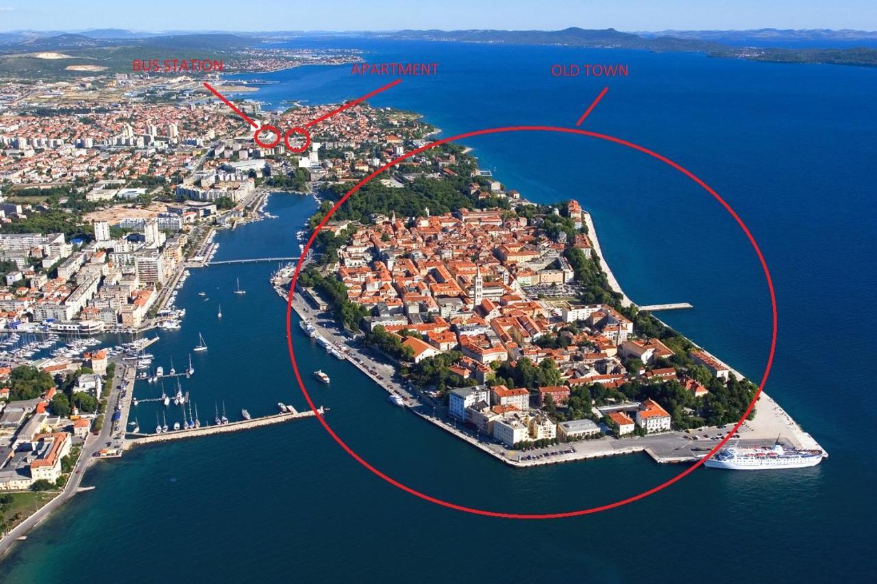 Apartment Near Center,Beach,Bus +Free Parking Zadar Exteriör bild